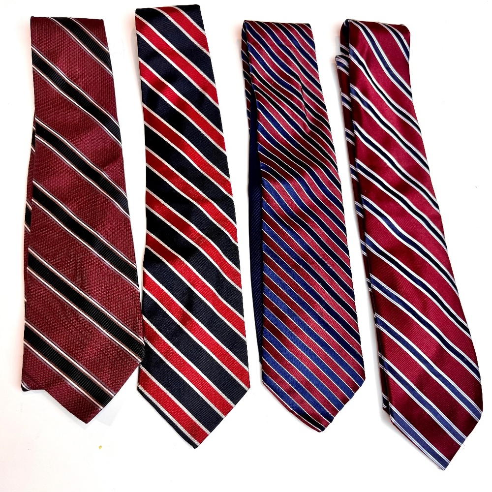 Red White & Blue! Collection of Men's Silk Ties Daniel Craig, Hilfiger, US Polo,